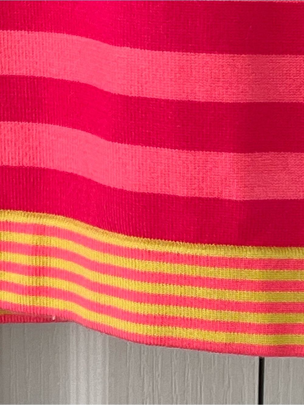 Sydney Easton Woman 1X Pink Striped Sweater Vibrant Colorful - Picture 5 of 6